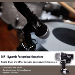 Cad Audio Stage7 Premium 7-Piece Drum Instrument Mic Pack with Vinyl Carrying Ca