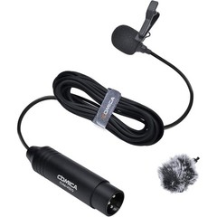 XLR Lavalier Condenser Microphone,CVM-V02O Omnidirectional Lapel Lavalier Mic…