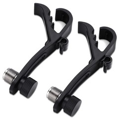 Facmogu 2PCS Drum Microphone Clip, Adjustable Mic Mount Clamp Holder Mic Securin