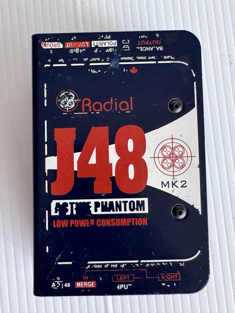 Radial Engineering J48 48V Phantom Powered Single-Channel Pre-owned