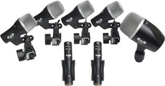 Cad Audio Stage7 Premium 7-Piece Drum Instrument Mic Pack with Vinyl Carrying Ca