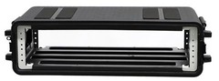 6U Rack Case Shallow 12/17″ Deep Flight Case Shock Mount for Amplifier Pro Audio
