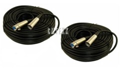 2x 50Ft XLR Shielded 3Pin Male Female Mic Audio Microphone Balance Cable 50’Foot
