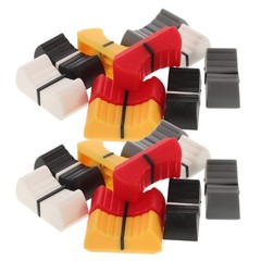 50Pcs Reusable Mixer Slider Fader Knobs for Potentiometer Assorted Colors