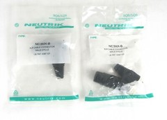 Neutrik NC3MX-B XLR Male Connector Set of 2 – NOS, Free Shipping