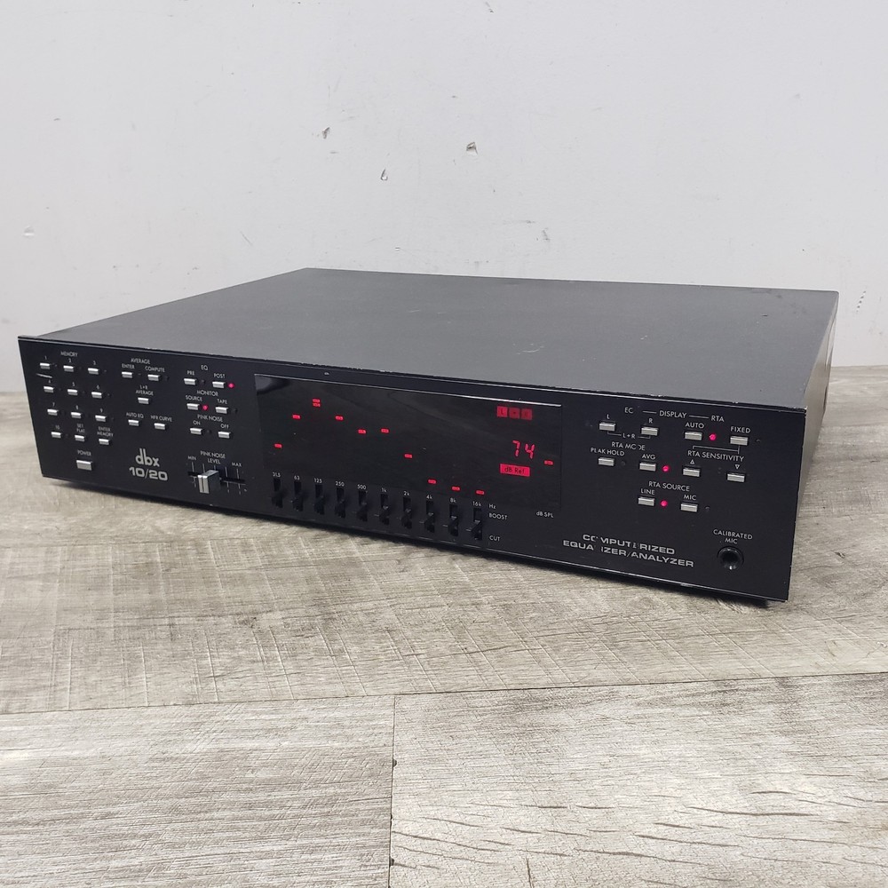 Works WATCH VIDEO* Vintage DBX 10/20 10-Band Equalizer & Spectrum Analyzer