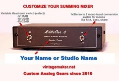Customizable 8-Channel Analog Studio Summing Mixer – Design Your Own Summing Box