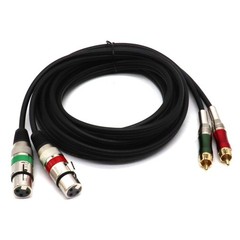 SiYear Dual XLR Female to RCA 5 feet / 1.5 meters, 1.5m(2 XLRF-2 RCAM)