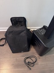 (2) Rockville TITAN PORTABLE ARRAY Rechargeable PA DJ Speakers w/8″ Subwoofers
