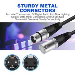 2-10 Pcs 10FT Premium XLR 3Pin Male Female Mic Microphone Mixer Audio Cord Cable