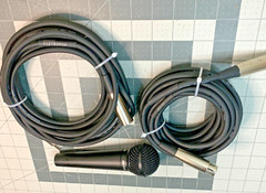 Lot 3 pc ~ Digital Reference Vocal Microphone DRV100 +2x Shielded Cables 20′ XLR