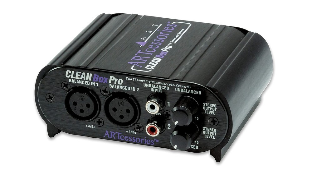 CLEANBoxPro Audio Level Converter XLR RCA Mini Jack Studio DJ Recording Equip…