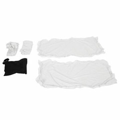 DJ Foldable Facade Portable Event Metal Frame Booth Panels Black+White Carry Bag