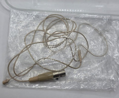 Beige Headset Lavalier Microphone XLR 3 Pin Wired Boom Mic Cable L5