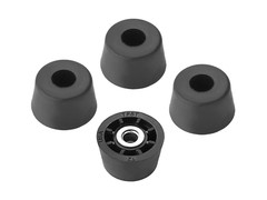 100 SMALL EXTRA TALL ROUND RUBBER FEET .750 W x .437 H – HOBBY, CRAFTS -US MADE