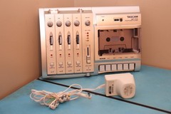 Tascam MF-P01 Portastudio 4-Track Cassette Recorder Tested Working + AC Adaptor