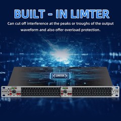 Graphic Equalizer 15-Band Stereo EQ for Home Audio, Dual Channel Professional…