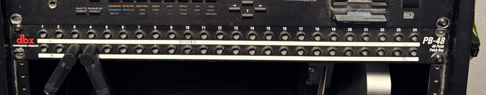 dbx PB-48 PatchBay No Power cord needed.
