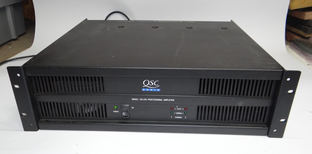 QSC ISA 450 ISA Series 2-Ch Professional Power Amplifier 260-W/Ch @ 8-OHMS
