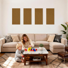 4PCS Acoustic Panels, 24″X12″ Fabric Acoustic Panels for Walls, Self-Adhesive So
