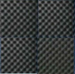 4 PK Black Egg Crate Acoustic Foam Tile Panel Wall Tile Soundproofing 12x12x1.5″