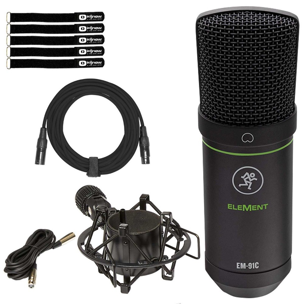 Mackie EM-91C EM91C EleMent Series Condenser Microphone w Cable & Shock Mount