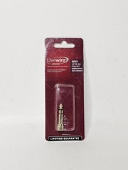 Livewire Threaded Headphone Adapter 3.5 mm TRS Female to 1/4″ TRS Male New