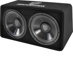 PRORECK 1500W Dual 12 inch Truck Audio Subwoofer Enclosure Box Amplifier Set