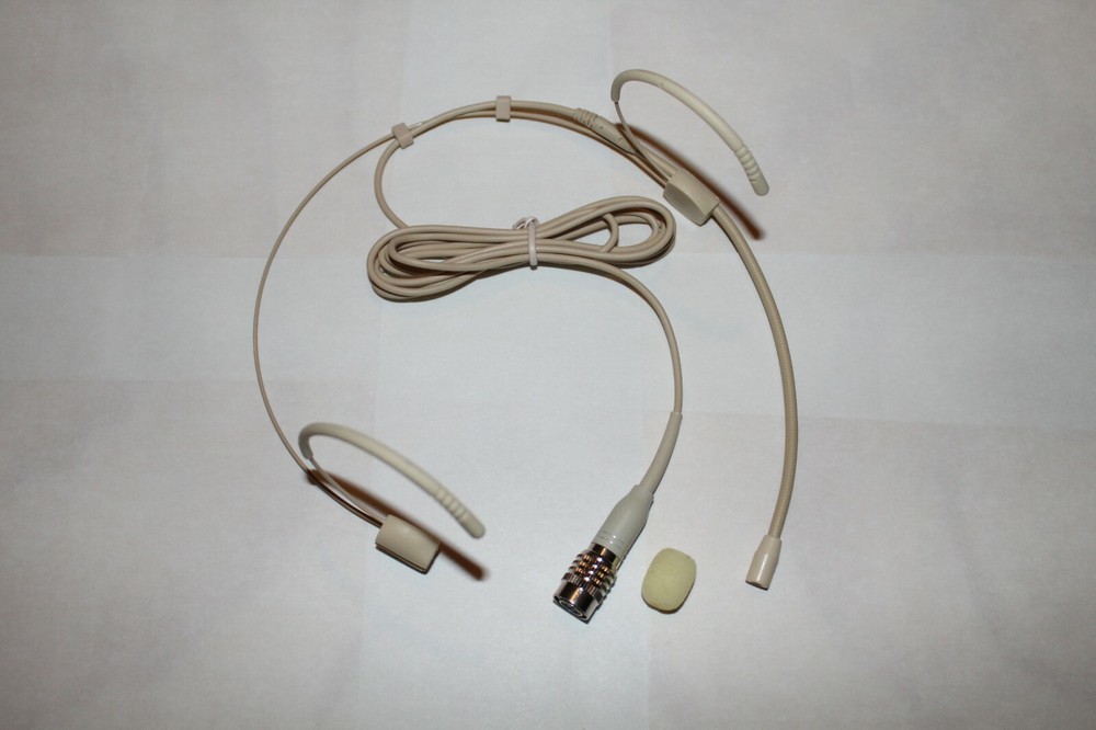 Double Earhook Headset Microphone Mic w/ 4 pin mini XLR for Audio Technica *NEW*