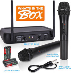 Microfonos Inalambricos para KARAOKE Microfonos Doble Frecuencia Sistema Profes