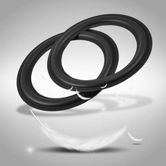 8″ Speaker Foam Surround Repair Kit, 2Pcs 8inch Perforated Rubber Speaker…