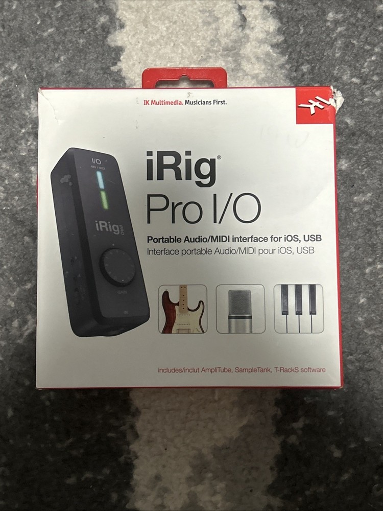 IK Multimedia iRig Pro I/O Universal Audio MIDI Interface Clean!
