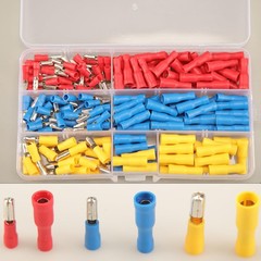 200pcs Bullet Connectors Male and Female, Wire Red, Blue, Yellow