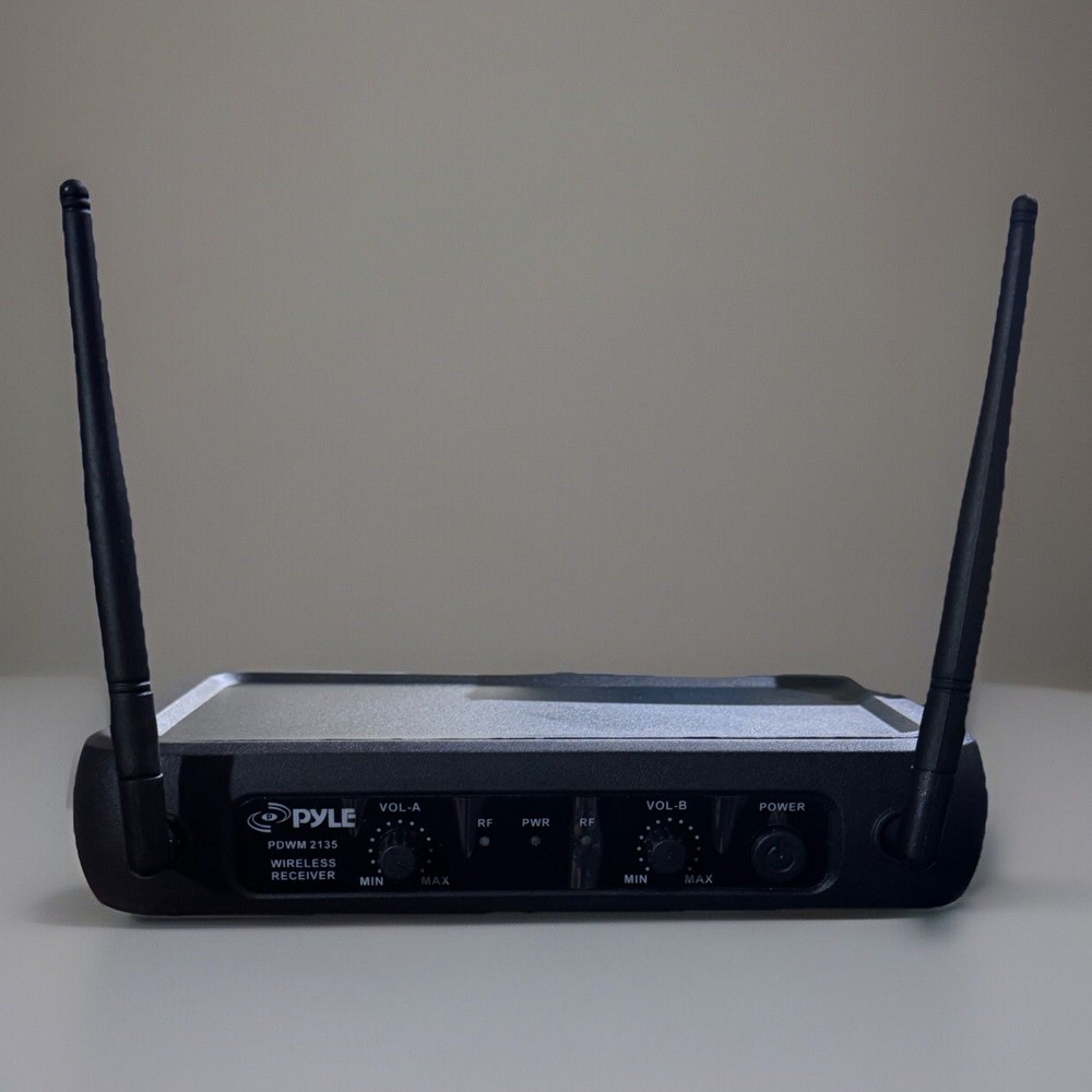 Pyle PDWM2135 Fixed Frequency Wireless Microphone System W/ 2 Microphones