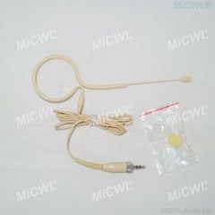 All Beige Headset Microphone for Sennheiser Wireless earset HeadMic 3.5mm Lock
