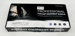 Professional Low Background Noise Podcast Equipment Bundle Gray Black