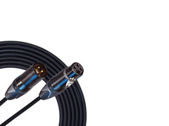 Mogami Quad #2534 Neutrik XLR Black/Gold Microphone Cable 20 ft