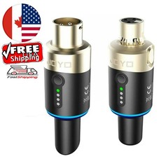 JOYO 5.8Ghz Wireless Microphone System 4 Channels XLR Transmitter Receiver Plug-