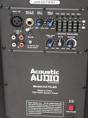 Accoustic audio AA15LBS speaker with bluetooth.
