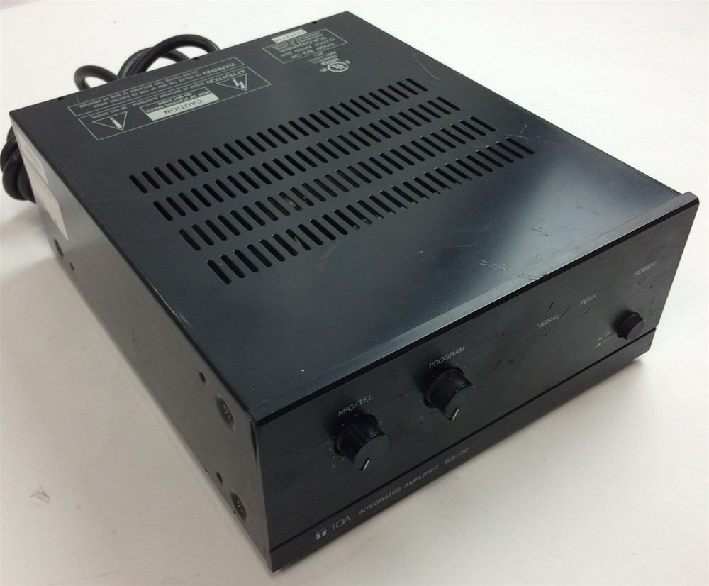 TOA BG-130 Integrated Amplifier 30W 3-Channel Mixer/Amp