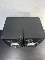 Behringer MS40 Powered Studio Monitors, Working, Tear In Speaker Sold AS IS