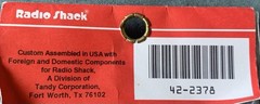 Radio Shack Microphone Extension Cable 42-2378 ~ 12ft (3.6M) New In Package NOS