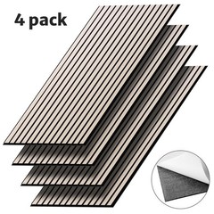 4 Pack Acoustic Panels with Self Adhesive, 45″ X 22″ X 0.4″ High Density Sound