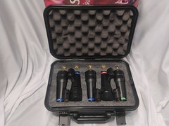 PRISTINE Peavey PVM DMS-5 Drum Microphone Kit 5pc Set w Case & Cables Tested