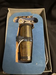 Vintage D77 Telefunken Stereo Microphone with Box and Stand-Parts Only