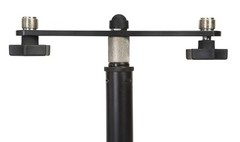 Gator Frameworks 1-to-2 Mic Mount Bar with Standard 5/8-Inch Thread Black