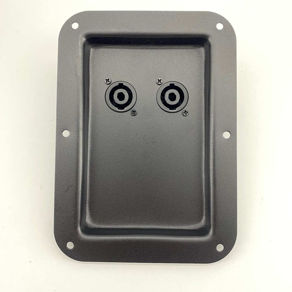 Metal Jack Plate W/Dual SpeakON NL4 for JBL KP612, KP615, KP4012 Speaker Cabinet
