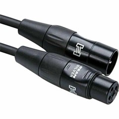 2 Pack Hosa Pro Microphone Cable HMIC-010, REAN Connectors XLR3F to XLR3M 10Ft
