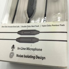 Earbuds with In-Line Microphone (Compatible with Most Phones) Noise Isolating