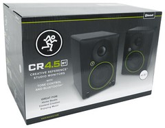 2 Mackie CR4.5BT 4.5″ Studio Monitors+Tone Control+Mic+Headphones+Desktop Stands